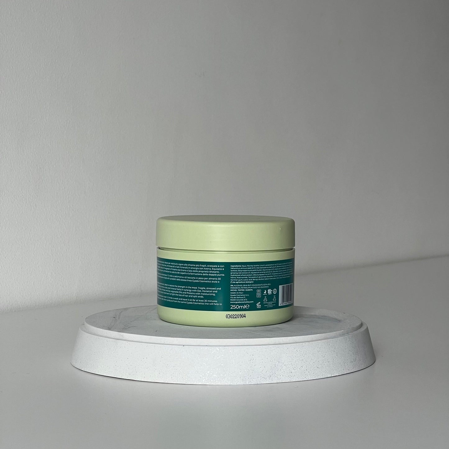 Masque Capillaire Fortifiant à la Spiruline 250ml - Gyada Cosmetics