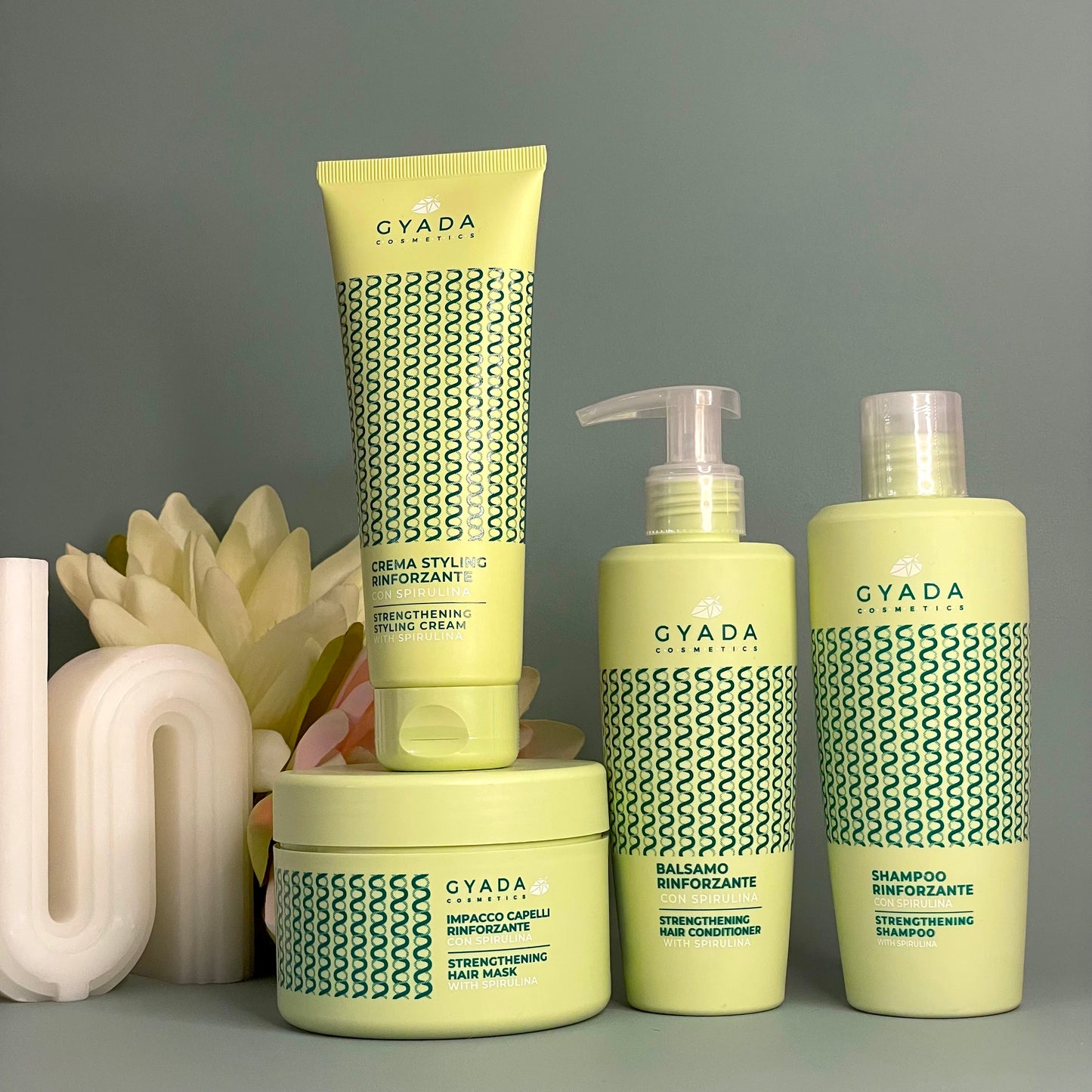 Crème Coiffante Fortifiante à la Spiruline 125ml - Gyada Cosmetics