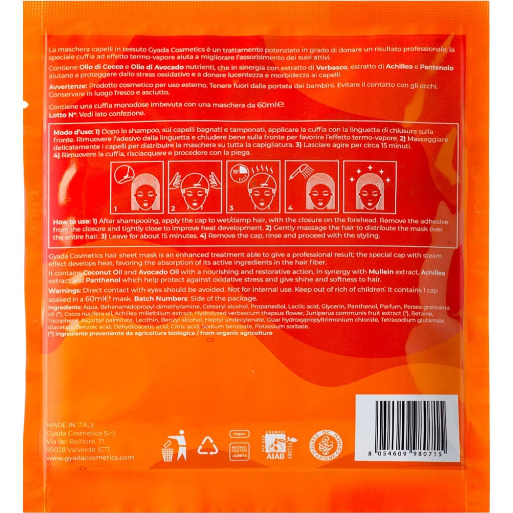 Masque en Tissus - Clarrifiant - Revitalisant - Gyada Cosmetics